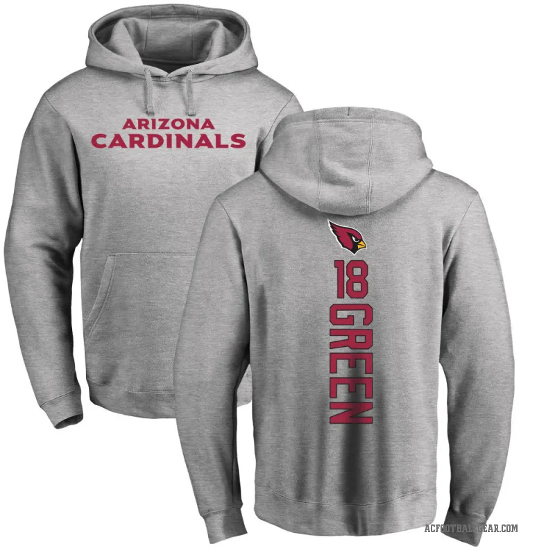 A.J. Green Men's Arizona Cardinals Pro Line Ash Backer Pullover Hoodie