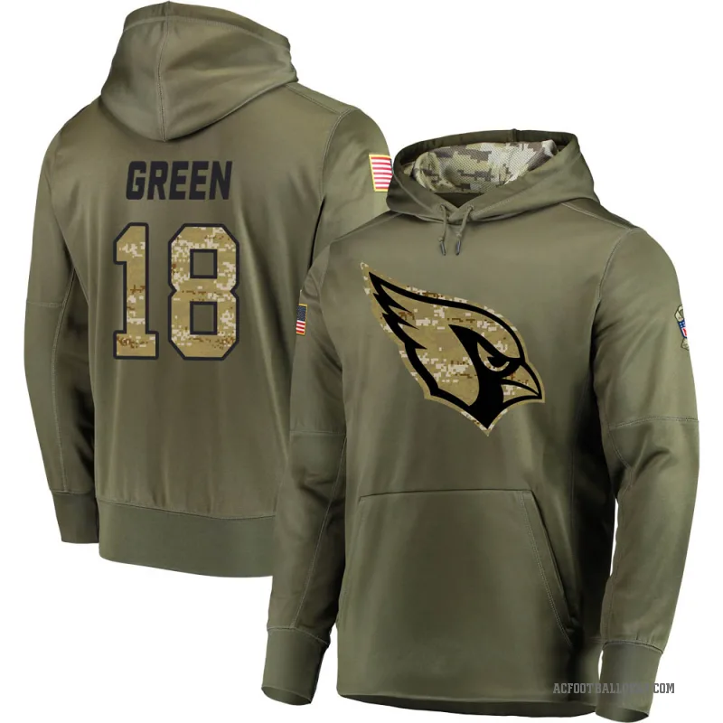 A.J. Green Men's Olive Arizona Cardinals Salute to Service Pullover Hoodie