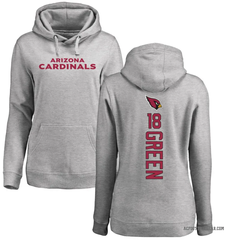 A.J. Green Women's Arizona Cardinals Pro Line Ash Backer Pullover Hoodie