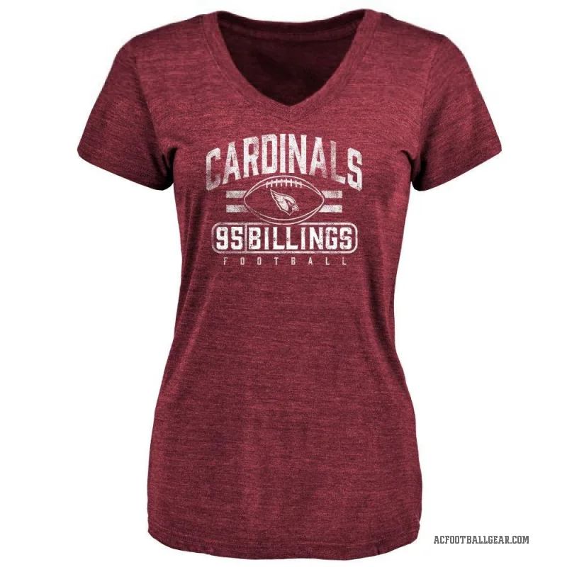 Andrew Billings Women's Arizona Cardinals Flanker T-Shirt - Maroon