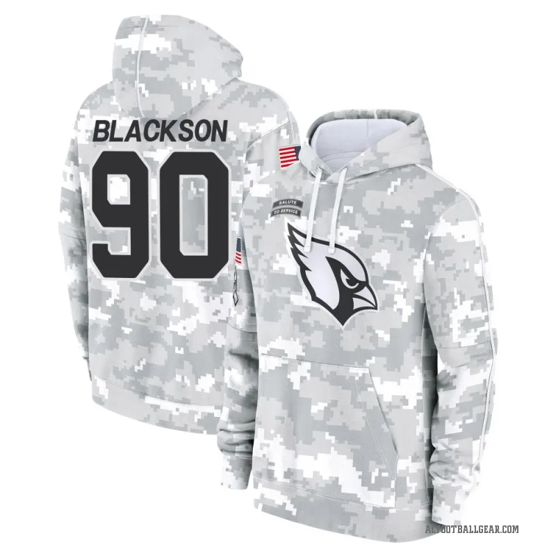 Angelo Blackson Men's Black Arizona Cardinals Arctic Camo 2024 Salute to Service Club Fleece Pullover Hoodie