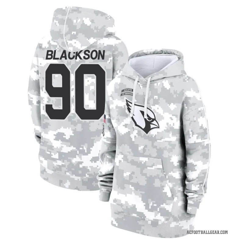 Angelo Blackson Women's Black Arizona Cardinals Arctic Camo 2024 Salute to Service Club Fleece Pullover Hoodie
