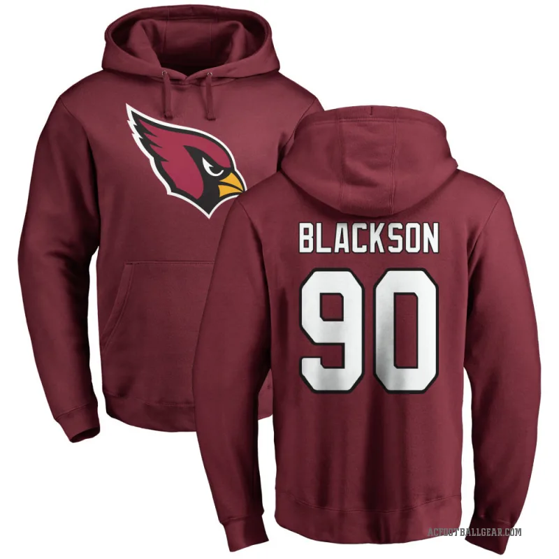 Angelo Blackson Youth Black Arizona Cardinals Pro Line Maroon Logo Pullover Hoodie