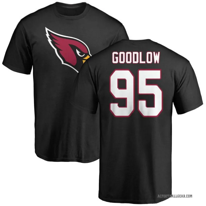 Anthony Goodlow Men's Black Arizona Cardinals Logo T-Shirt -