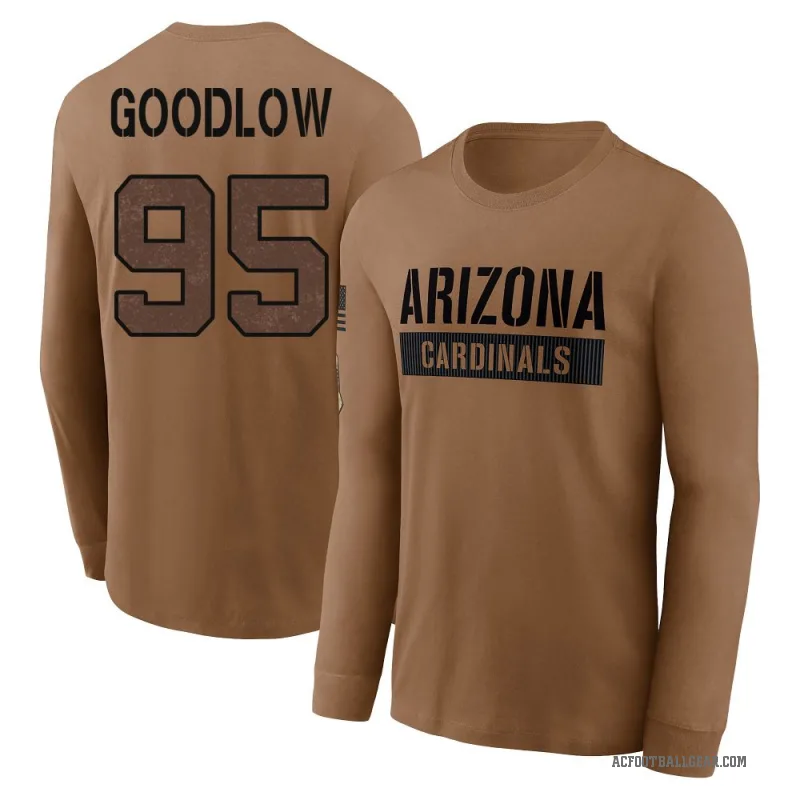 Anthony Goodlow Men's Brown Arizona Cardinals 2023 Salute To Service Long Sleeve T-Shirt