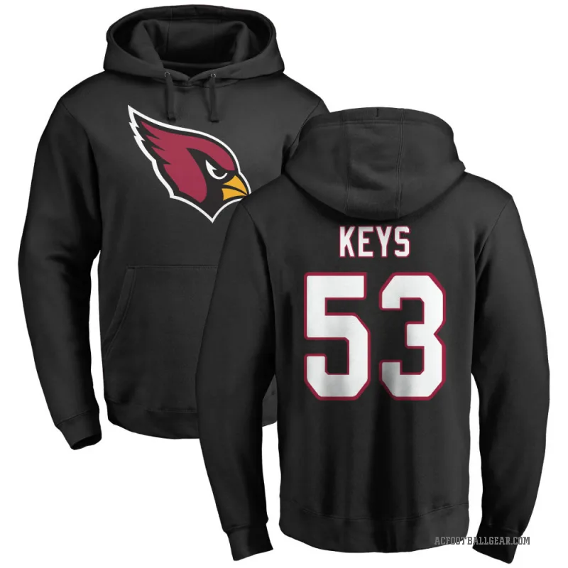 Austin Keys Men's Black Arizona Cardinals Pro Line Logo Pullover Hoodie