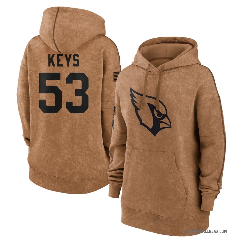 Austin Keys Women's Brown Arizona Cardinals 2023 Salute To Service Pullover Hoodie