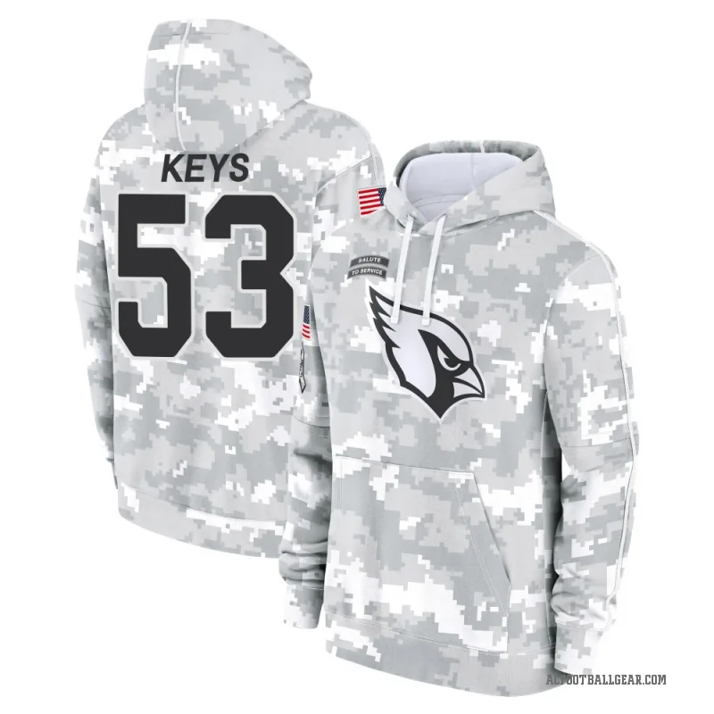 Austin Keys Youth Camo Arizona Cardinals Arctic 2024 Salute to Service Club Fleece Pullover Hoodie