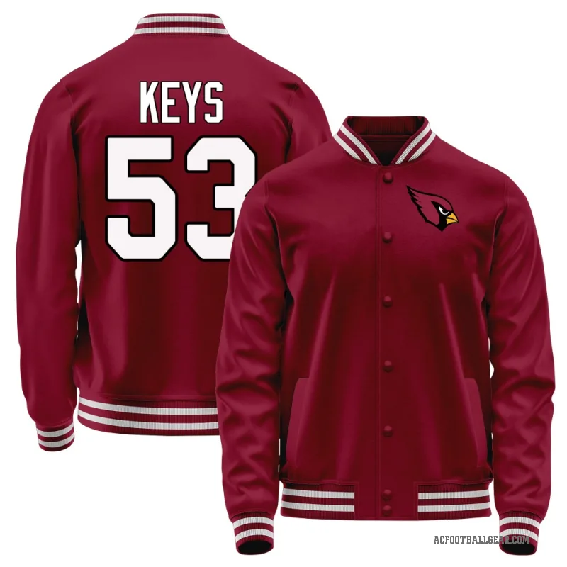 Austin Keys Youth Red Arizona Cardinals Full-Snap Jacket