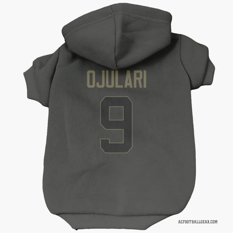 BJ Ojulari  Black Arizona Cardinals  Service Cat & Dog Pet Hoodie