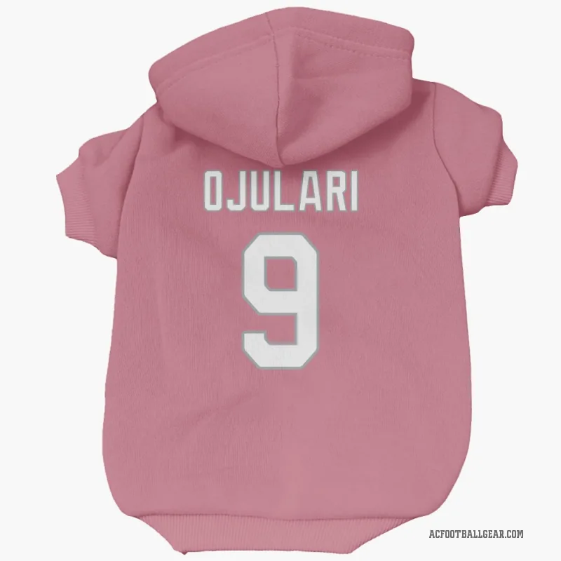 BJ Ojulari  Pink Arizona Cardinals  Cat & Dog Pet Hoodie