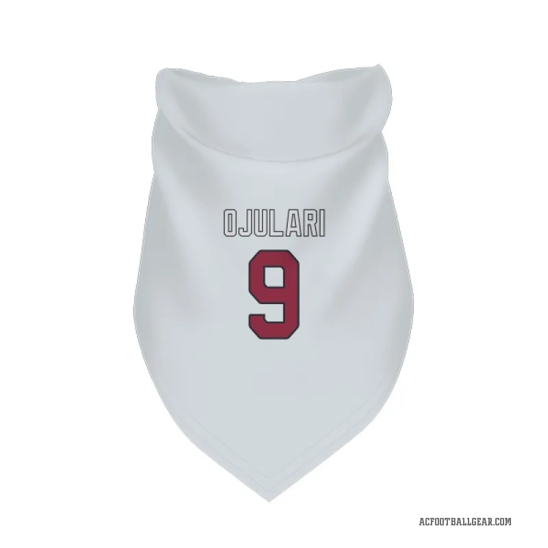 BJ Ojulari  White Arizona Cardinals  Cat & Dog Pet Bandana