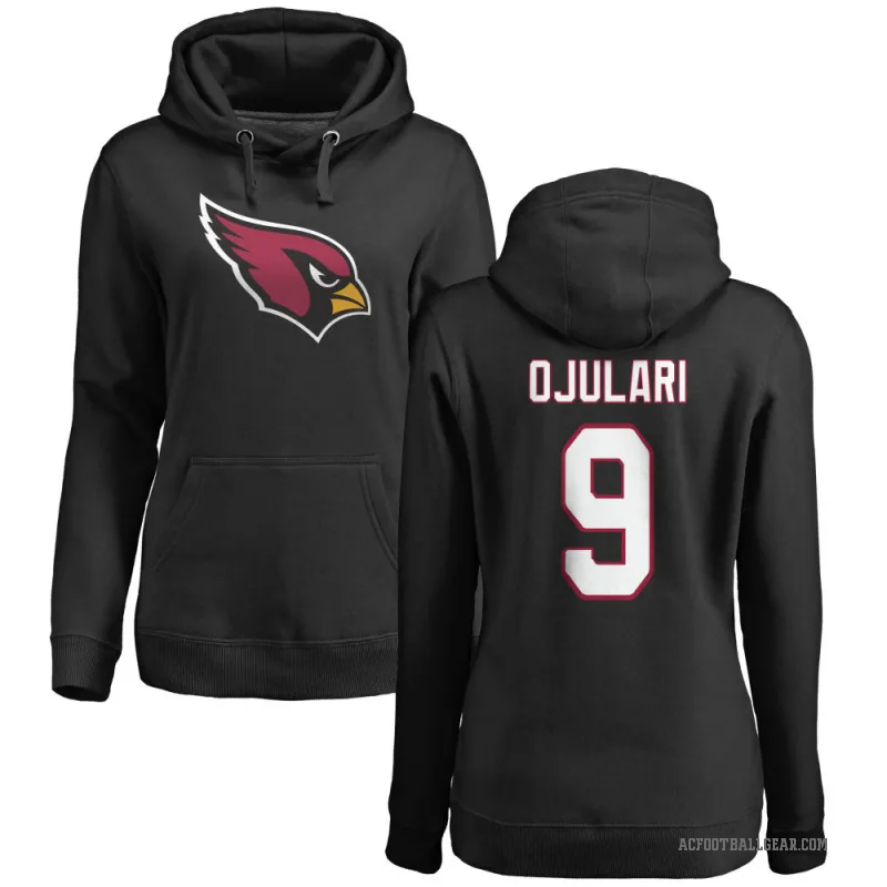 BJ Ojulari Women's Black Arizona Cardinals Pro Line Logo Pullover Hoodie