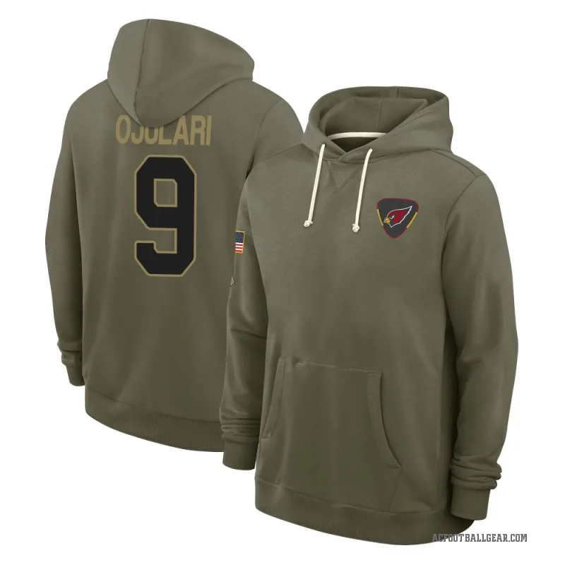 BJ Ojulari Youth Olive Arizona Cardinals 2025 Salute to Service Hoodie