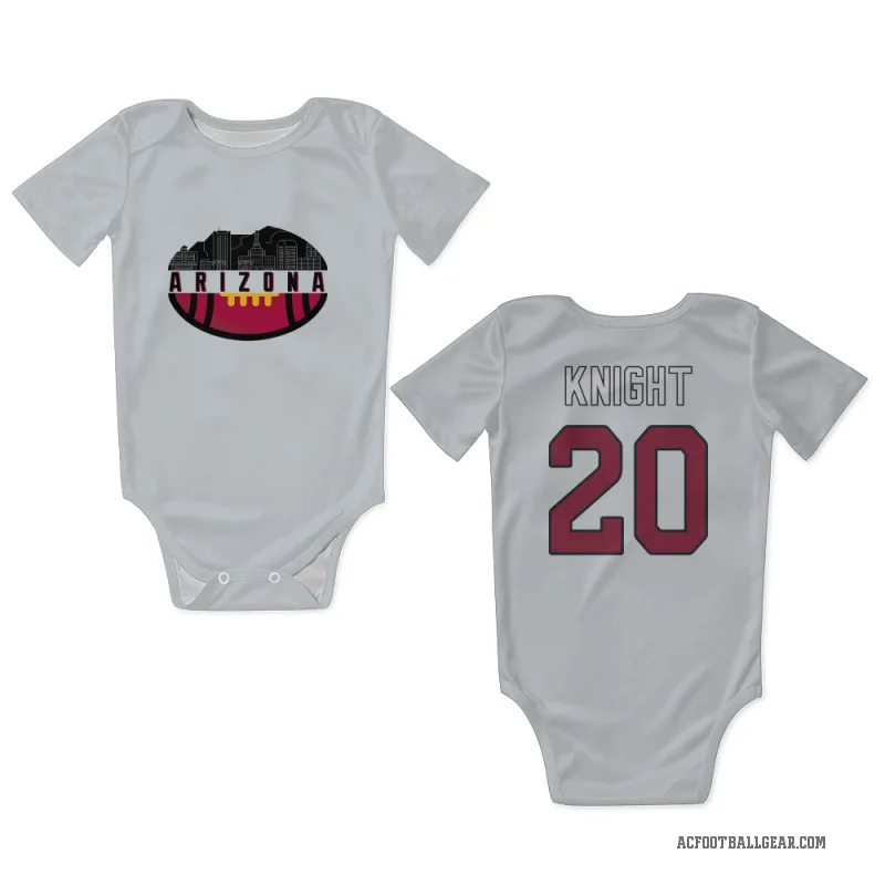 Bam Knight  White Arizona Cardinals  Newborn & Infant Bodysuit