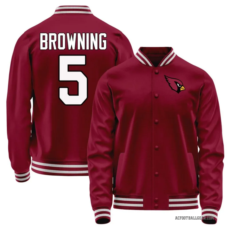 Baron Browning Men's Red Arizona Cardinals Full-Snap Jacket