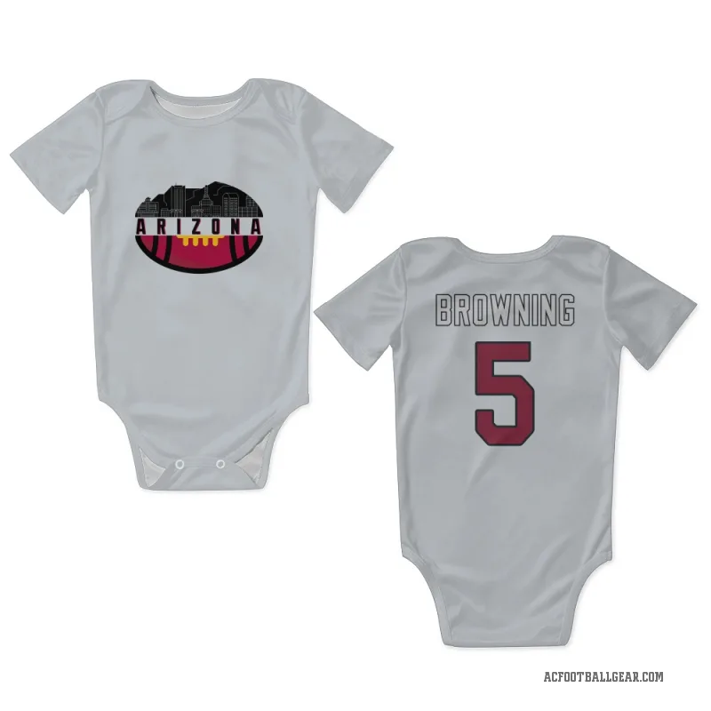 Baron Browning  White Arizona Cardinals  Newborn & Infant Bodysuit