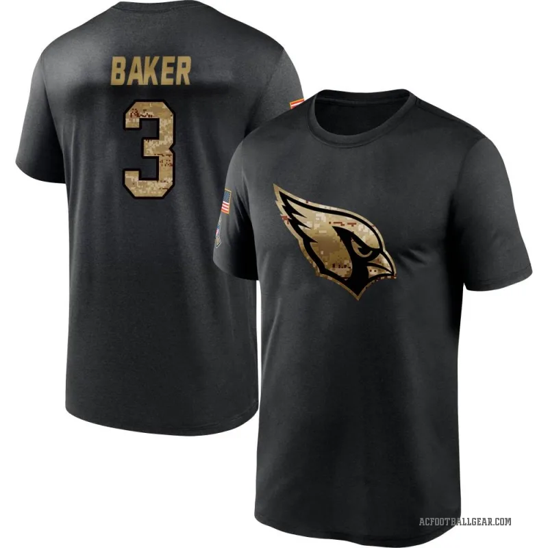 Budda Baker Men's Black Arizona Cardinals 2020 Salute To Service Performance T-Shirt