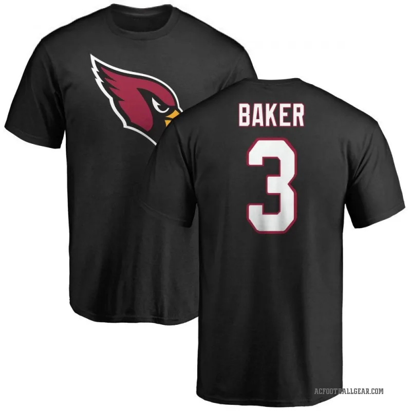 Budda Baker Men's Black Arizona Cardinals Logo T-Shirt -