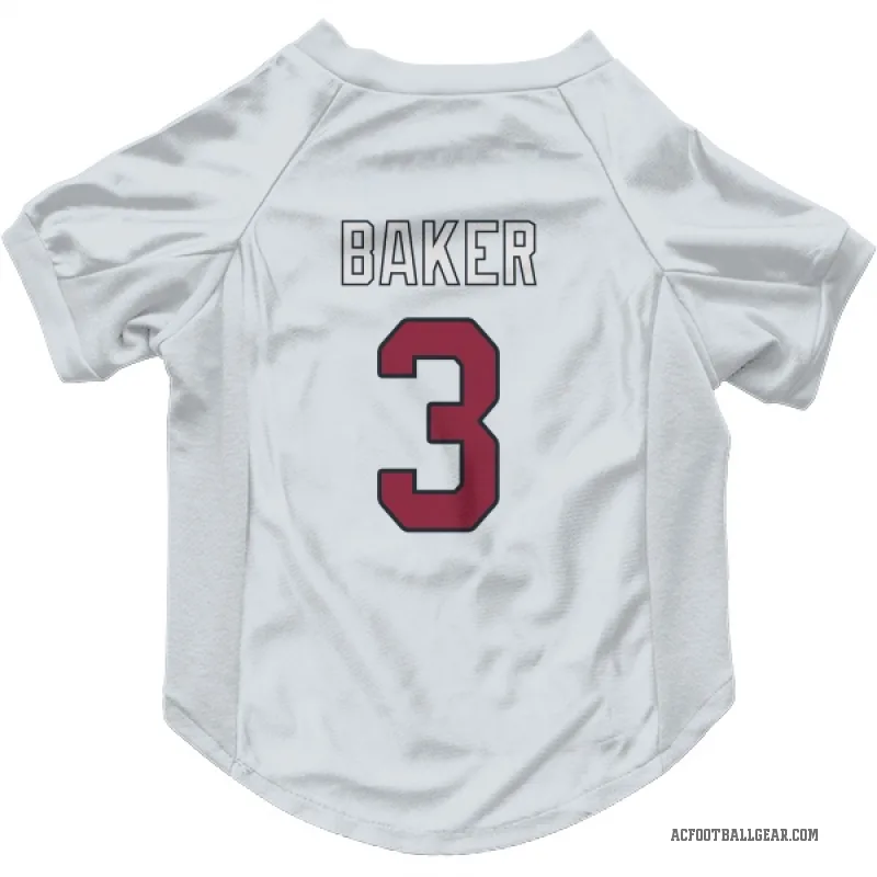 Budda Baker  White Arizona Cardinals  Cat & Dog Pet Jersey