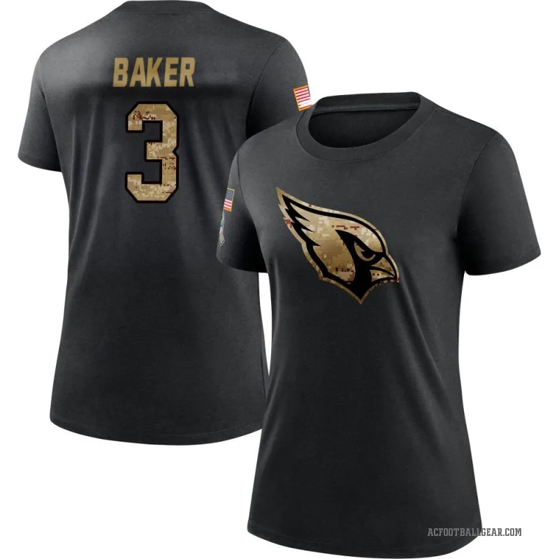 Budda Baker Women's Black Arizona Cardinals 2020 Salute To Service Performance T-Shirt