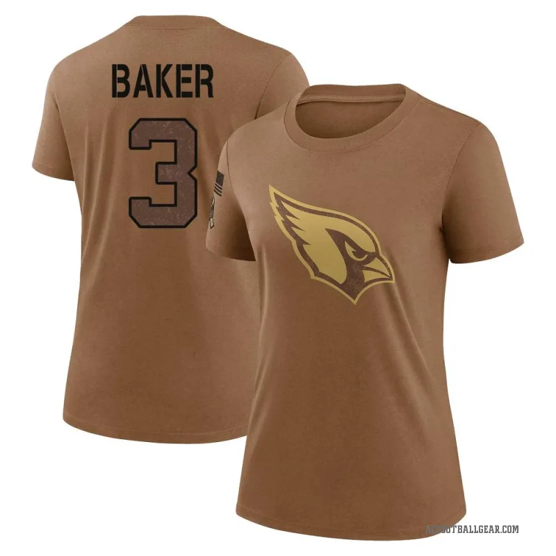 Budda Baker Women's Brown Arizona Cardinals 2023 Salute To Service Performance T-Shirt