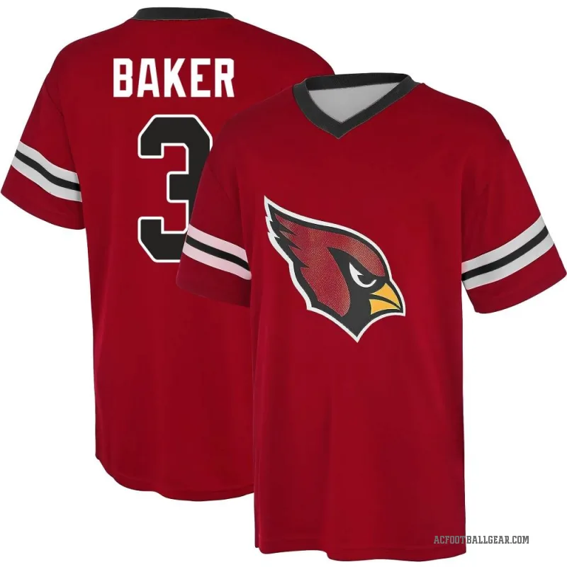 Budda Baker Youth Red Arizona Cardinals Game Day V-Neck T-Shirt