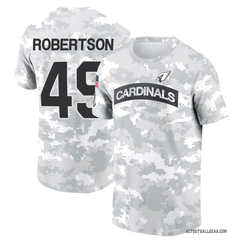 Cameron Robertson Men's Camo Arizona Cardinals Arctic 2024 Salute to Service Performance T-Shirt
