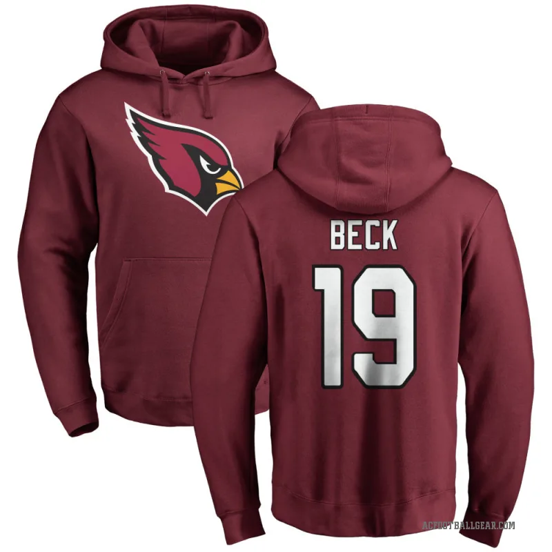 Carson Beck Men's Arizona Cardinals Pro Line Maroon Logo Pullover Hoodie