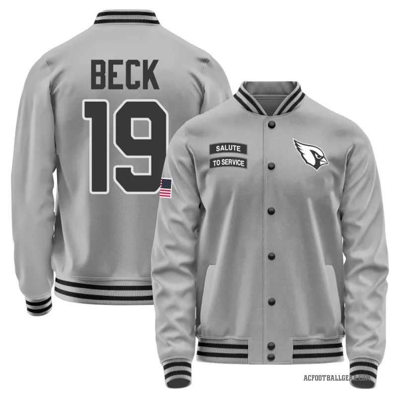 Carson Beck Youth Gray Arizona Cardinals Salute to Service Performance Jacket