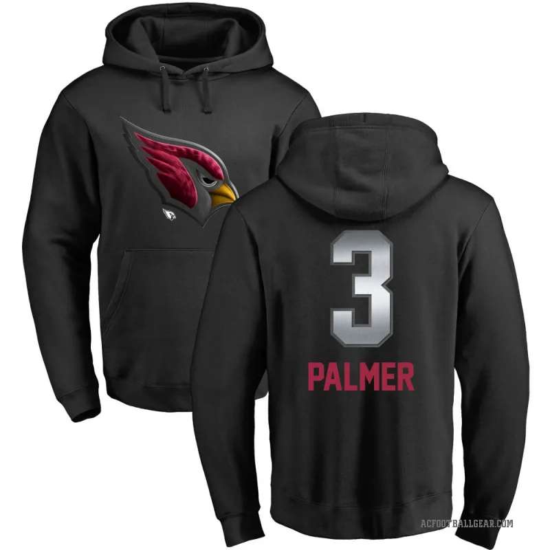 Carson Palmer Men's Black Arizona Cardinals Midnight Mascot Pullover Hoodie