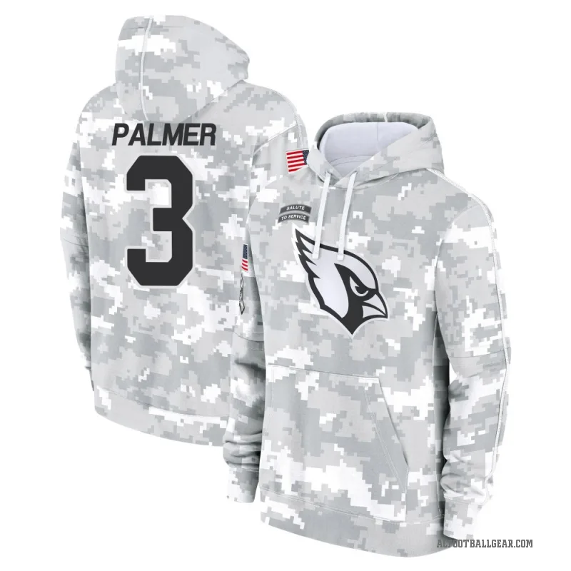 Carson Palmer Men's Camo Arizona Cardinals Arctic 2024 Salute to Service Club Fleece Pullover Hoodie