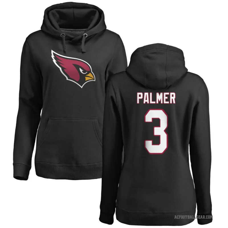 Carson Palmer Women's Black Arizona Cardinals Pro Line Logo Pullover Hoodie