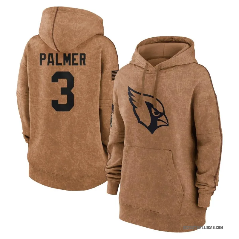 Carson Palmer Women's Brown Arizona Cardinals 2023 Salute To Service Pullover Hoodie