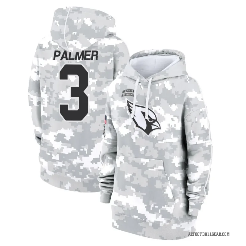 Carson Palmer Women's Camo Arizona Cardinals Arctic 2024 Salute to Service Club Fleece Pullover Hoodie