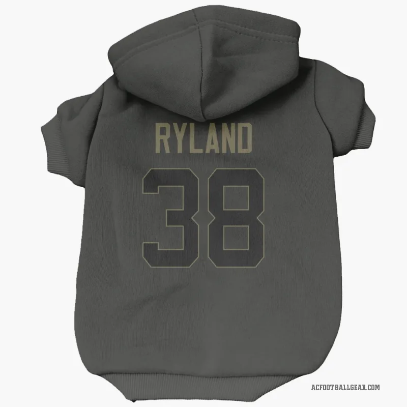 Chad Ryland  Black Arizona Cardinals  Service Cat & Dog Pet Hoodie