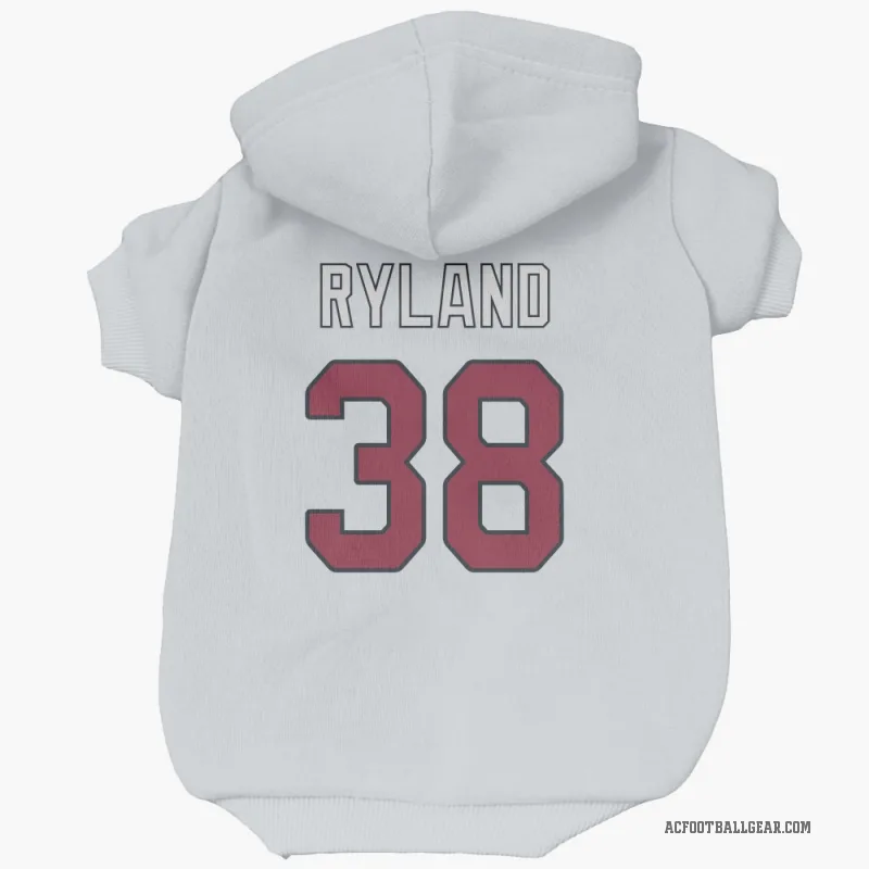 Chad Ryland  White Arizona Cardinals  Cat & Dog Pet Hoodie