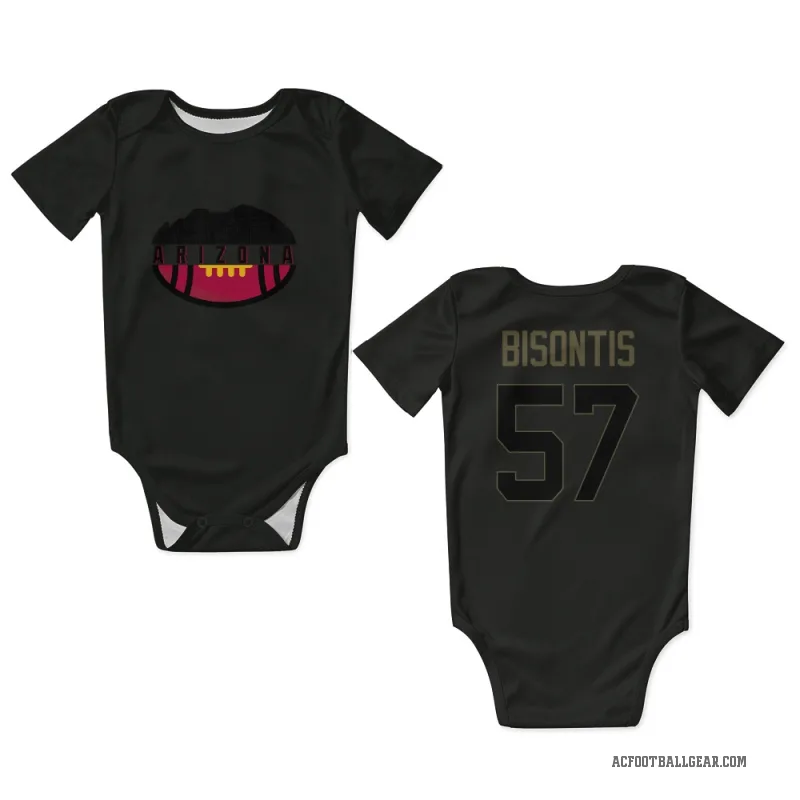 Chase Bisontis  Black Arizona Cardinals  Service Newborn & Infant Bodysuit