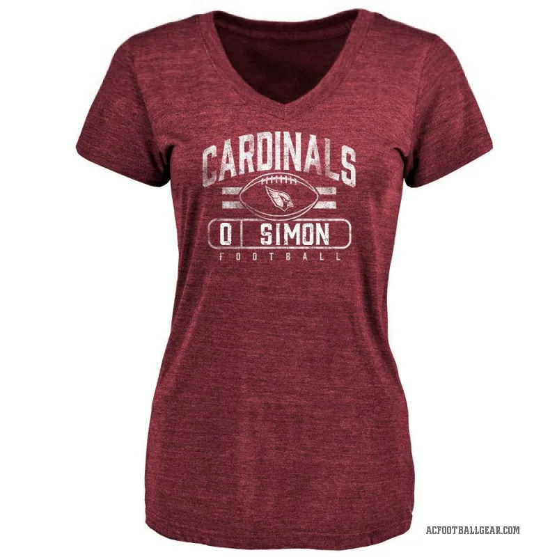 Cody Simon Women's Arizona Cardinals Flanker T-Shirt - Maroon