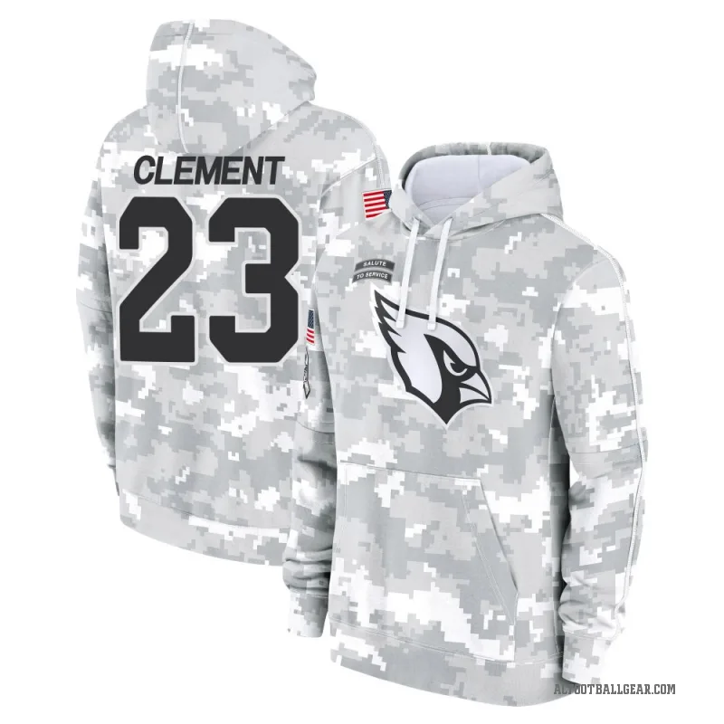 Corey Clement Men's Camo Arizona Cardinals Arctic 2024 Salute to Service Club Fleece Pullover Hoodie