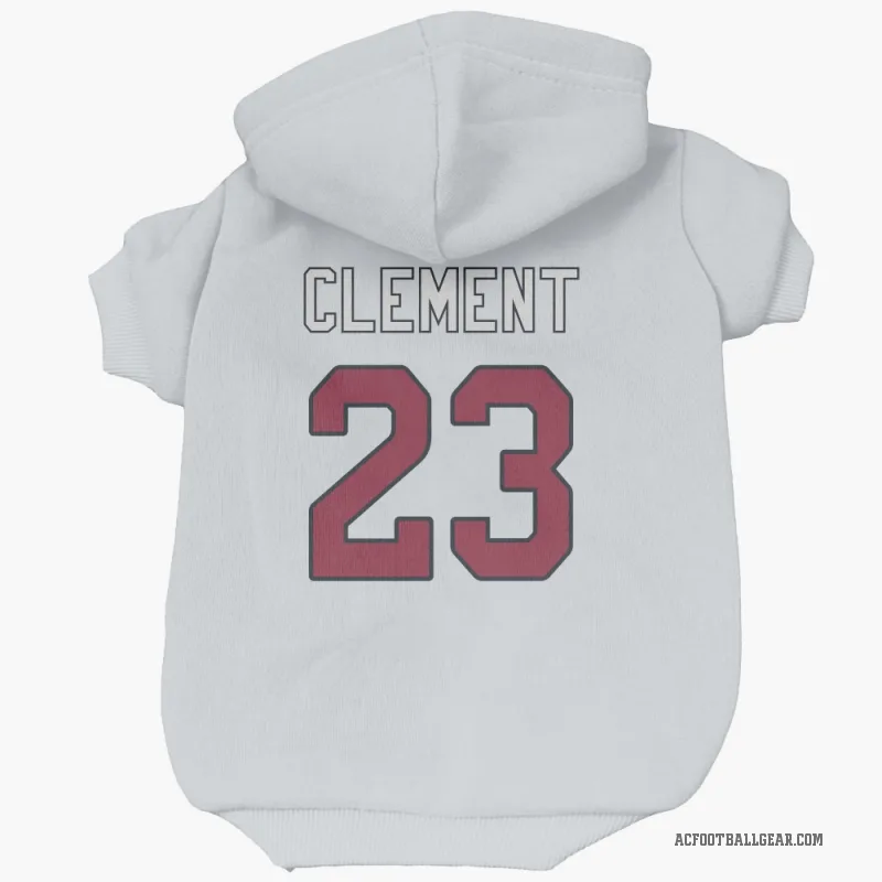 Corey Clement  White Arizona Cardinals  Cat & Dog Pet Hoodie