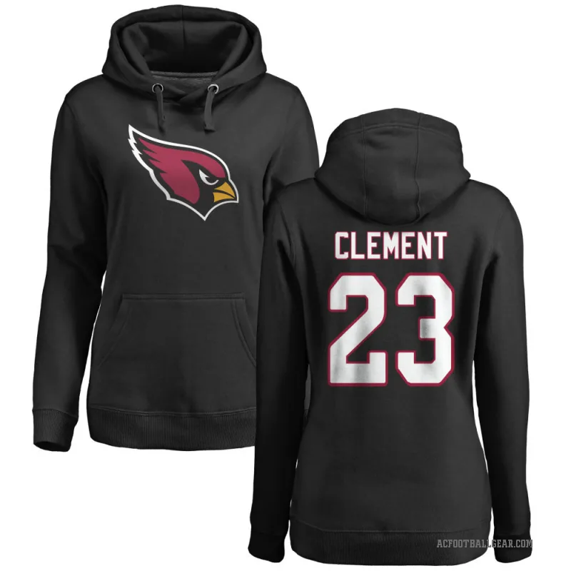 Corey Clement Women's Black Arizona Cardinals Pro Line Logo Pullover Hoodie