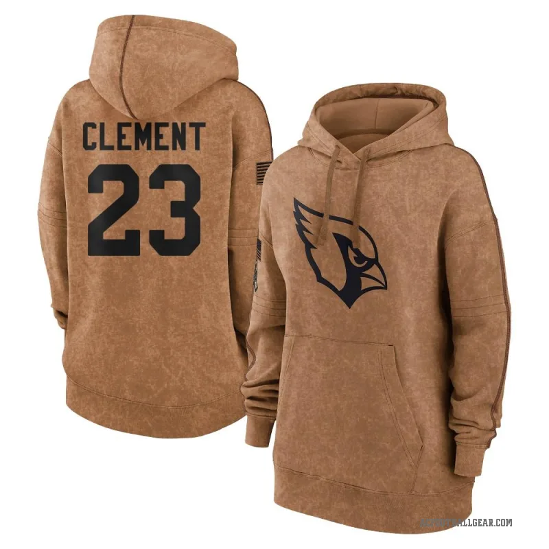 Corey Clement Women's Brown Arizona Cardinals 2023 Salute To Service Pullover Hoodie