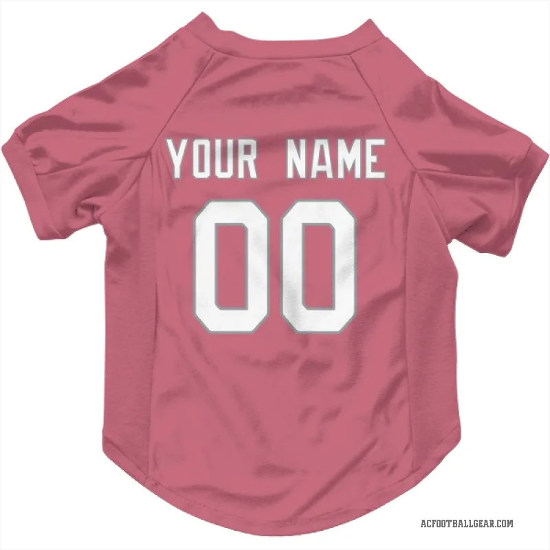 Custom  Pink Arizona Cardinals   Cat & Dog Pet Jersey