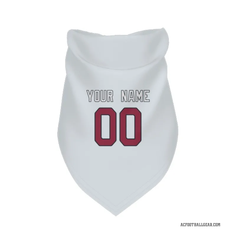 Custom  White Arizona Cardinals   Cat & Dog Pet Bandana