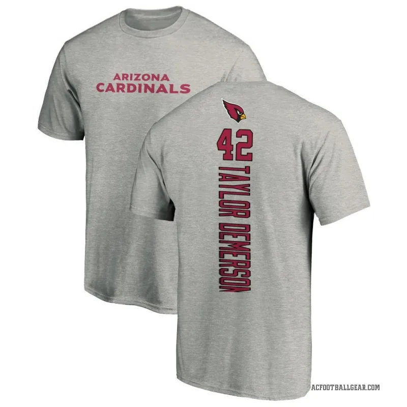 Dadrion Taylor-Demerson Men's Ash Arizona Cardinals Backer T-Shirt -