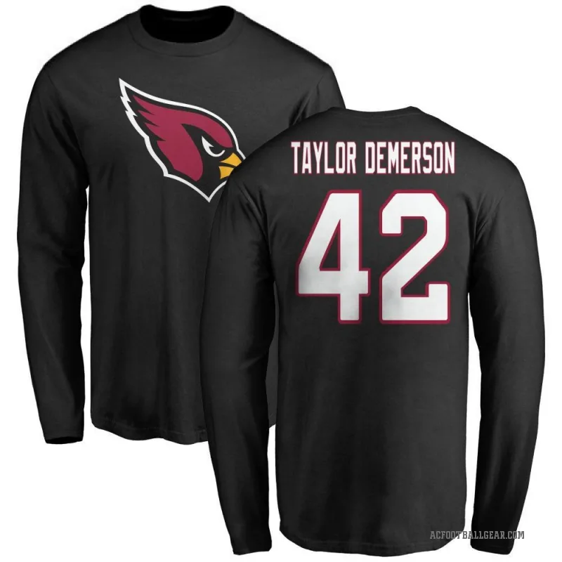 Dadrion Taylor-Demerson Youth Black Arizona Cardinals Logo Long Sleeve T-Shirt -