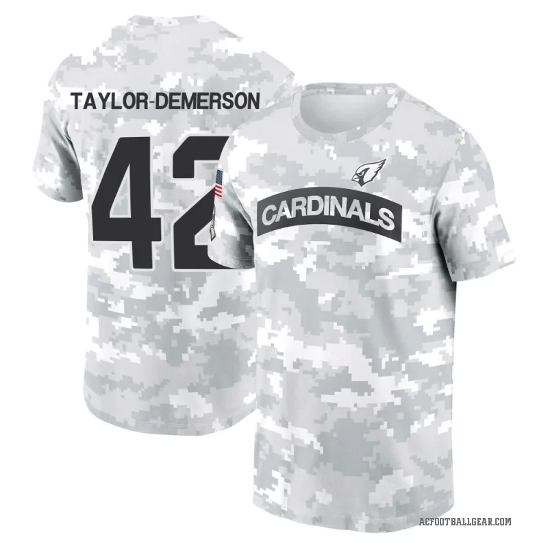 Dadrion Taylor-Demerson Youth Camo Arizona Cardinals Arctic 2024 Salute to Service Performance T-Shirt