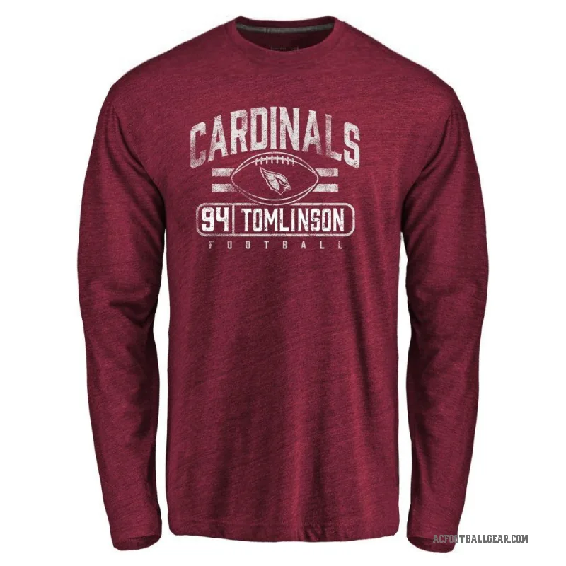 Dalvin Tomlinson Men's Arizona Cardinals Flanker Long Sleeve T-Shirt - Garnet