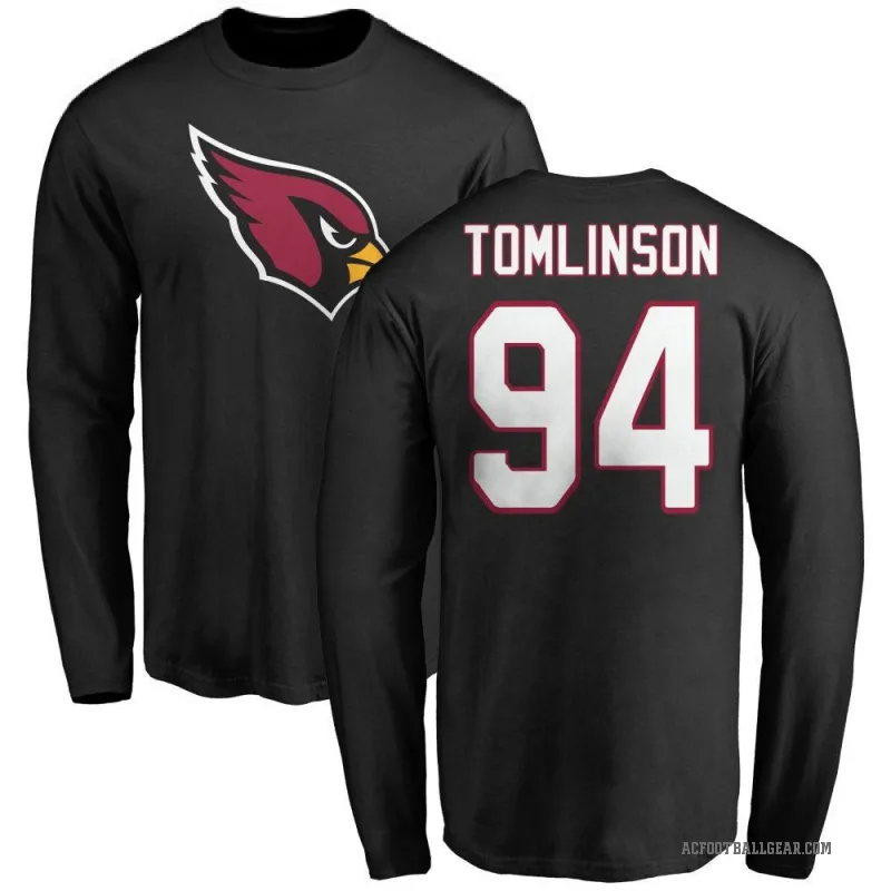 Dalvin Tomlinson Men's Black Arizona Cardinals Logo Long Sleeve T-Shirt -